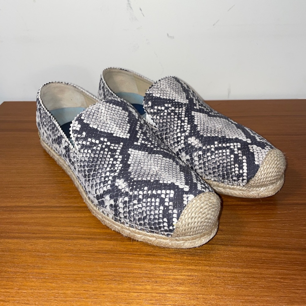 Stuart Weitzman Snake Skin Biarritz Espadrille Women’s  US M 11.5